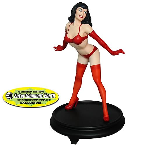 Bettie Page Red Lingerie 6-Inch Statue