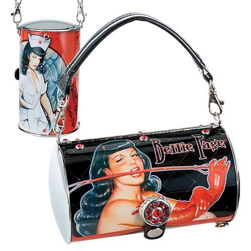 Bettie Page Cylinder Tote