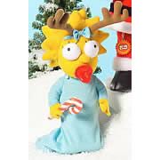 Simpsons Holiday Maggie Plush