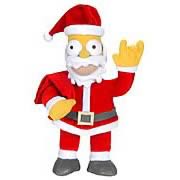 Holiday Homer as Santa Claus Plush