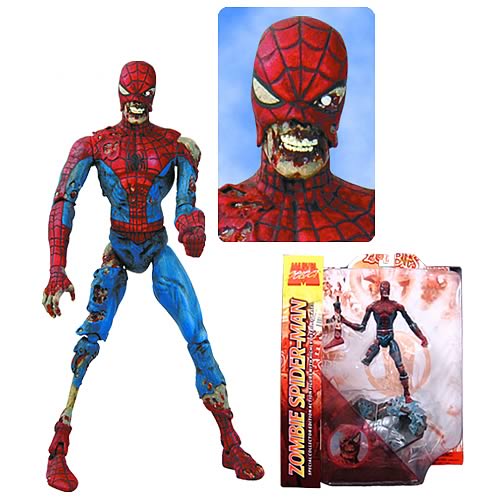Marvel Select Zombies Spider-Man Action Figure | Gifts For A Geek and Toys