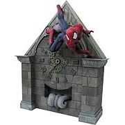 Spider-Man Clock Tower Wall Statue