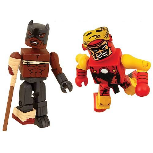 Marvel Minimates Zombie Iron Man and Black Panther | Gifts For A Geek and Toys