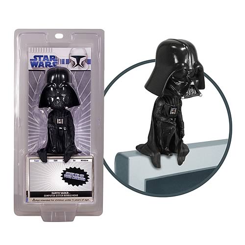 Star Wars Darth Vader Computer Sitter Bobble Head | Gifts For A Geek and Toys