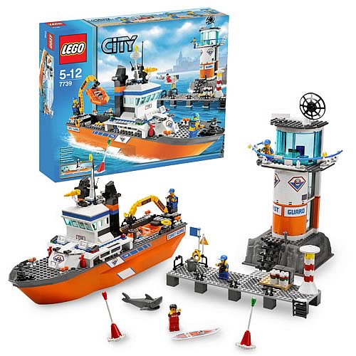 LEGO 7739 City Coast Guard Patrol Boat and Tower