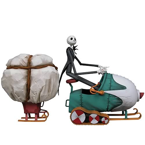 Nightmare Before Christmas Jack Snowmobile Deluxe Box Set