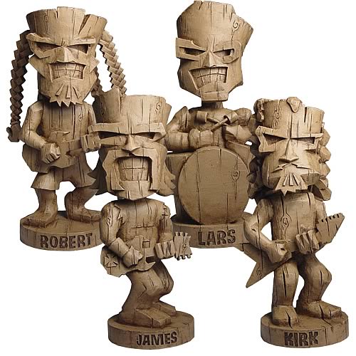 Metallica Resin Tiki Bobble Heads Set