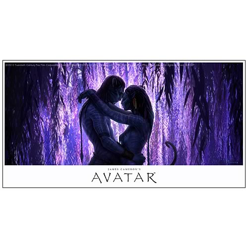 Avatar Jake and Neytiri Paper Giclee Print
