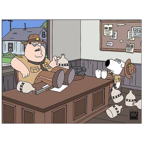 Family Guy Sheriff and Deputy Paper Giclee