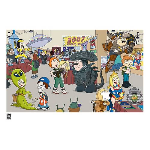 Family Guy / American Dad Comic-Con Paper Giclee