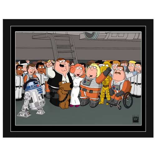 Star Wars Family Guy Victory! Paper Giclee