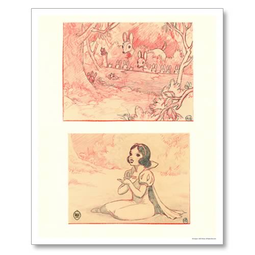 Disney Snow White Quiet Moment Paper Giclee