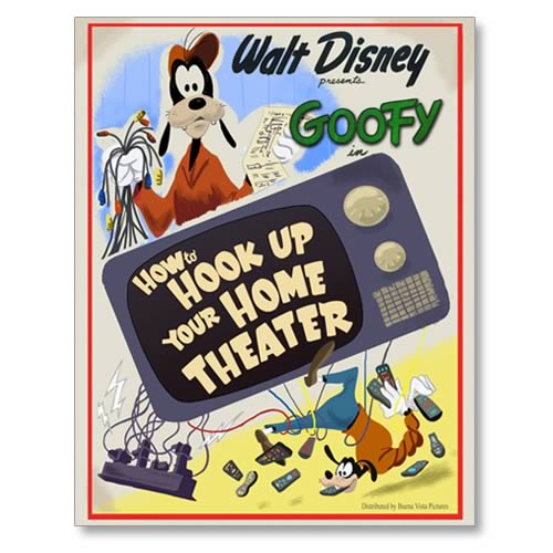 Disney How To Hook Up Your Home Theater Giclee
