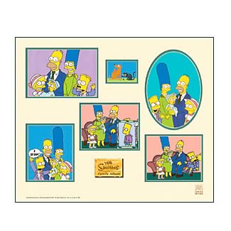 Simpsons Family Album Unframed Giclee