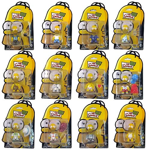 Simpsons Homer Simpson Mania Series 3-Inch Qee Figures