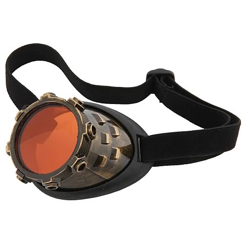 Steampunk CyberSteam Gold/Orange Eye Patch