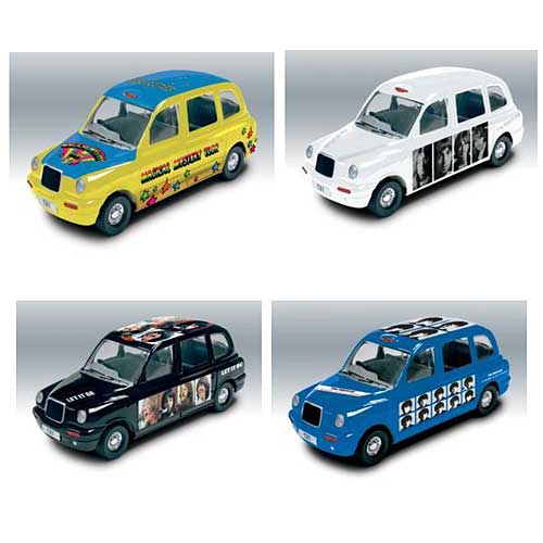 Beatles Die-Cast Taxi Famous Covers Case
