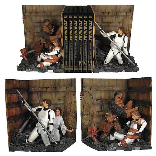 Star Wars Trash Compactor Bookends Statue