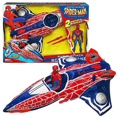 Spectacular Spider-Man Rapid Attack Rocket Plane and Figure