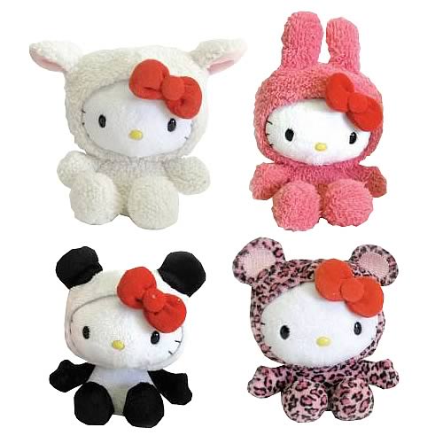 Hello Kitty Animal Beanie Plush Wave 1 Set