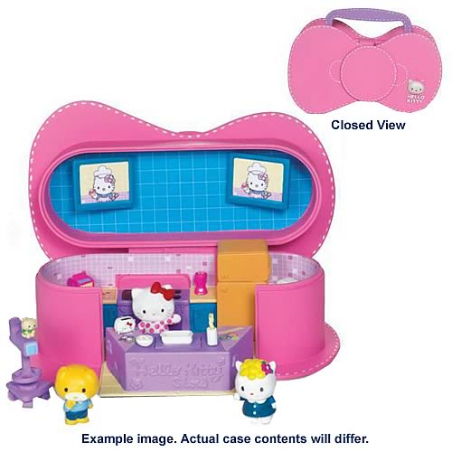 Hello Kitty Purse Playset with Mini Figures Set