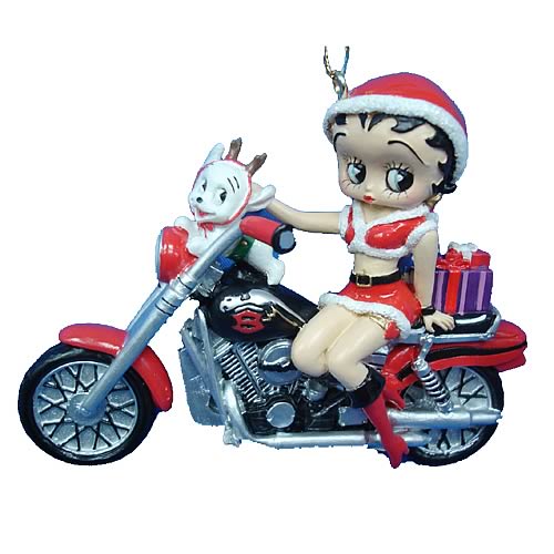 Betty Boop Biker 3-Inch Resin Ornament