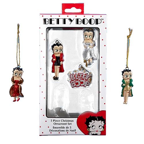 Betty Boop Resin Mini Ornaments Boxed Set