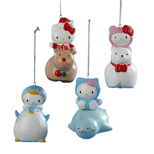 Hello Kitty Porcelain Bell Ornaments