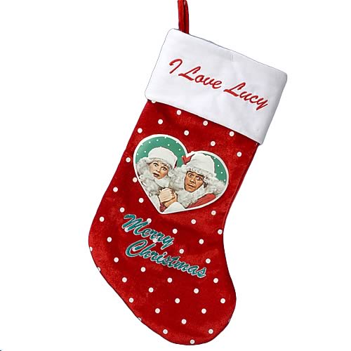 I Love Lucy Santa Lucy Applique Stocking
