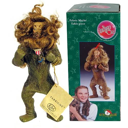 Wizard of Oz Cowardly Lion Fabric Mache Statue
