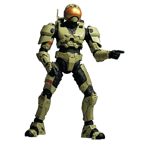 Halo 3 Series 4 Spartan Soldier Security Olive Action Figure