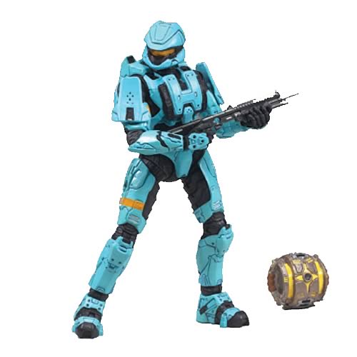 Halo Series 5 Spartan Soldier Scout Cyan Action Figure