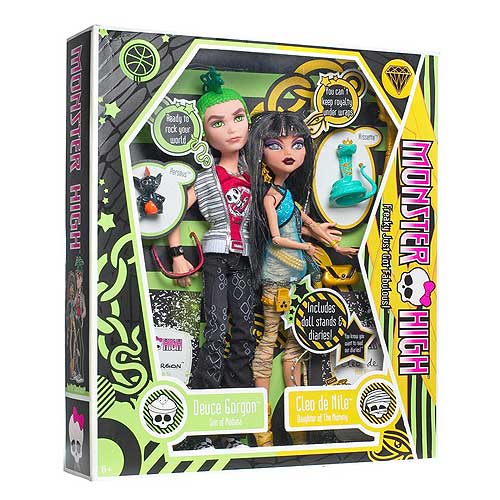Monster High Cleo De Nile and Deuce Gorgon Doll Gift Set