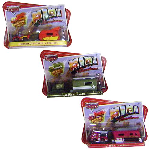 Pixar Cars Mini Vehicles with Trailers Assortment Case
