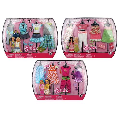 Barbie Sweet Wardrobe Outfit Assortment Set