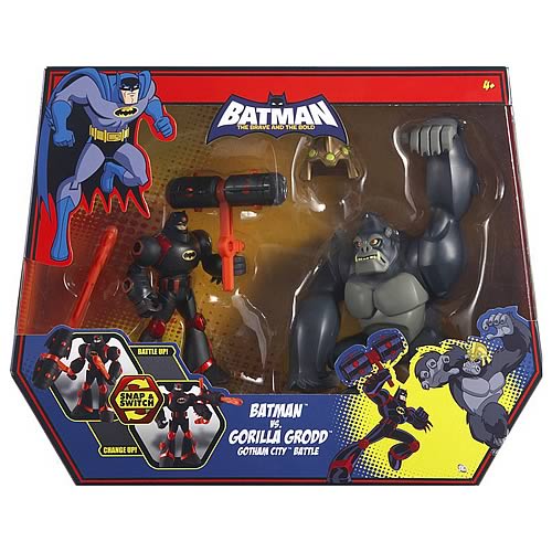 Batman Brave and Bold Batman vs. Gorilla Grodd Figure 2 Pack
