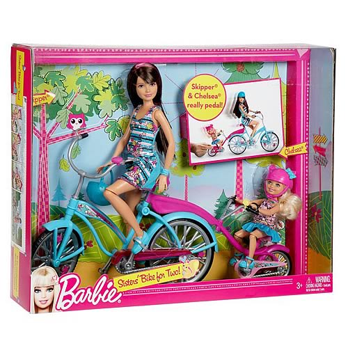 Barbie Sisters Bike for Two Vehicle and Doll Set
