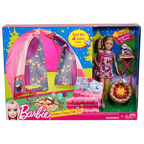 Barbie Sisters Camp Out Tent Playset