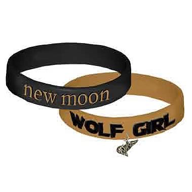 Twilight New Moon Wolf Girl Rubber Bracelet 2-Pack