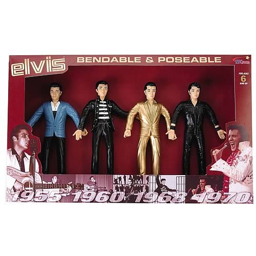 Elvis Presley Bendable Figures Boxed Set