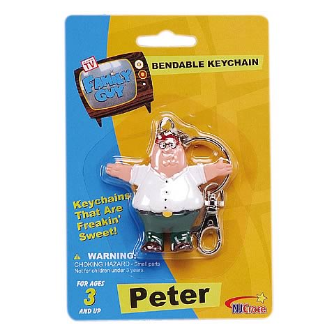 Family Guy Peter Griffin Bendable Key Chain