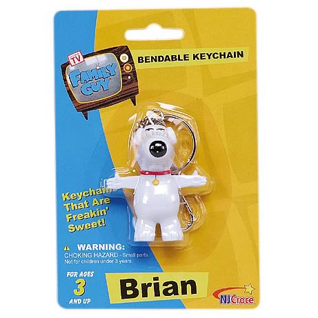 Family Guy Brian Griffin Bendable Key Chain