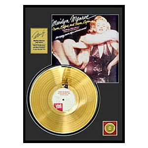 Marilyn Monroe Never Before And Never Again Gold Record