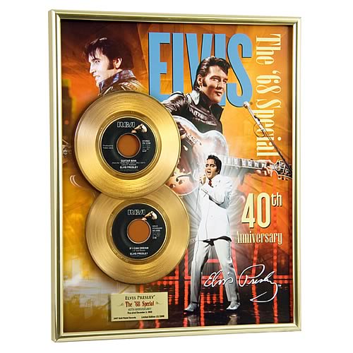 Elvis Presley '68 Special Anniversary Framed Gold Record
