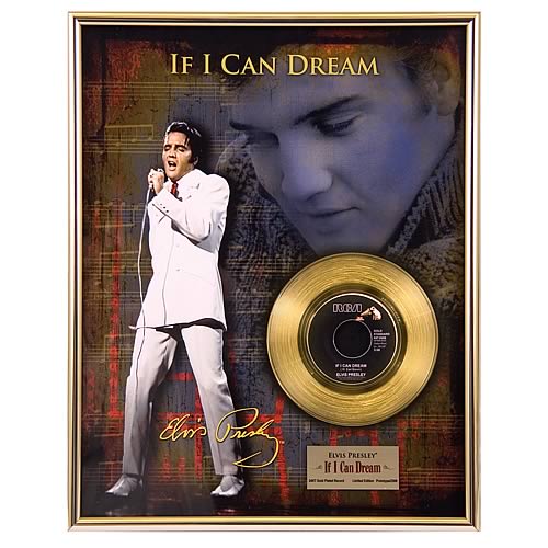 Elvis Presley If I Can Dream Framed Gold Record