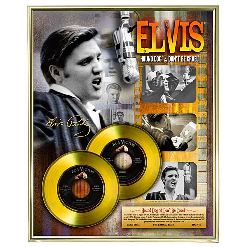 Elvis Presley Recording Sessions LE Framed Gold Record