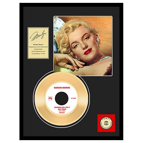 Marilyn Monroe Diamonds Are A Girl's Best Friend Gold Record