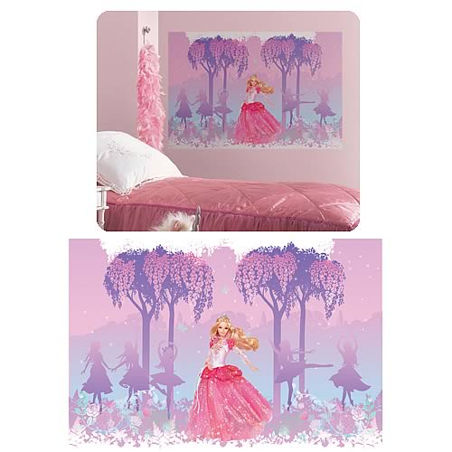 Barbie Princess Peel and Stick Giant Mural