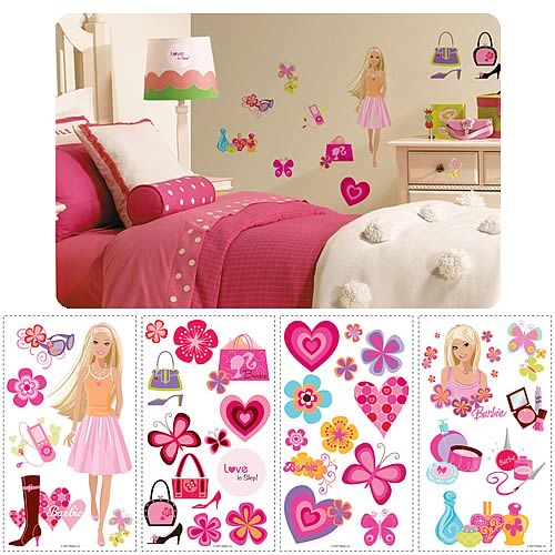 Barbie Deco Peel and Stick Wall Applique