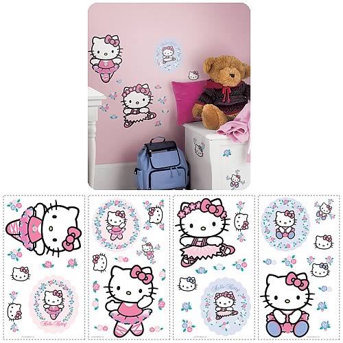 Hello Kitty Ballet Wall Appliques